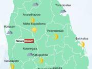 News Room Showers in Western Sabaragamuwa and North western provinces