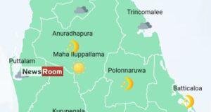 News Room : Showers in Western, Sabaragamuwa and North-western provinces and in Kandy, Nuwara-Eliya, Galle and Matara districts – The Island