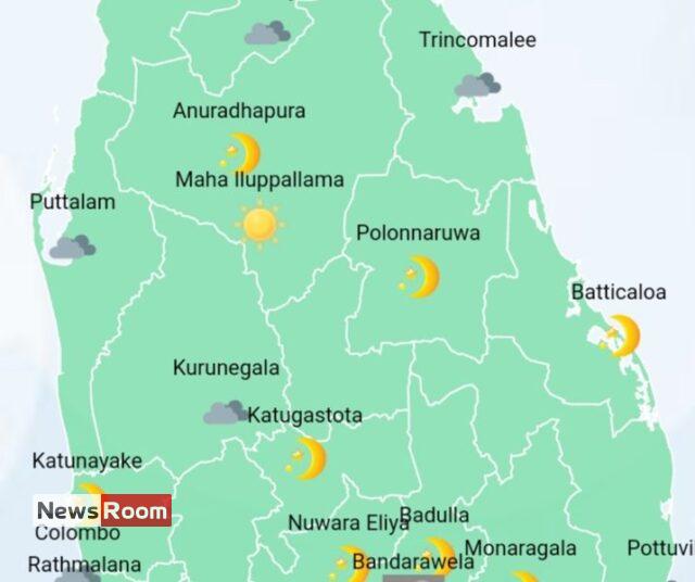 News Room : Showers in Western, Sabaragamuwa and North-Western provinces and in Kandy, Nuwara-Eliya, Galle and Matara districts – The Island