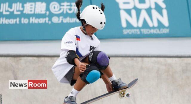News Room Nine year old Mazel Alegado has Olympic