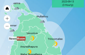 News Room : Showers in Western, Sabaragamuwa, Southern and North-western provinces and in Kandy and Nuwara-Eliya districts – The Island