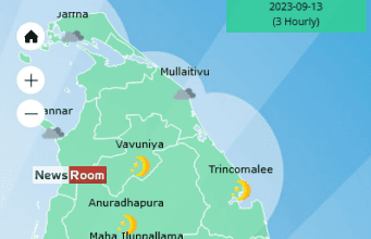 News Room Showers in Western Sabaragamuwa Southern and North western