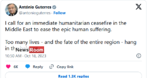 News Room : UN chief finally calls for a ceasefire – The Island