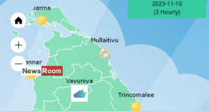 News Room : Showers above 75 mm are likely at some places in Western, Central, Sabaragamuwa and Uva provinces – The Island