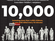 News Room : More than 10,000 Palestinians killed in Israeli attacks on Gaza – The Island News Room More than 10000 Palestinians killed in Israeli
