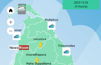 News Room Showers in Northern North central Eastern Sabaragamuwa Uva