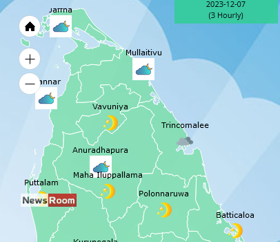 News Room : Showers or thundershowers over most provinces of the island – The Island News Room Showers or thundershowers over most provinces of