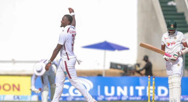 News Room : Seales’ 4 for 5 gives West Indies control as Bangladesh fold for 164 – The Island News Room Seales 4 for 5 gives West Indies