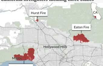 News Room : LA fires death toll rises to 24 as high winds expected News Room LA fires death toll rises to 24