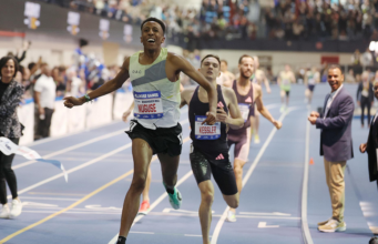 News Room : Yared Nuguse breaks world indoor mile record in New York News Room Yared Nuguse breaks world indoor mile record