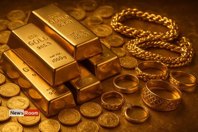 News Room : Profit-booking pushes gold to all-time high
