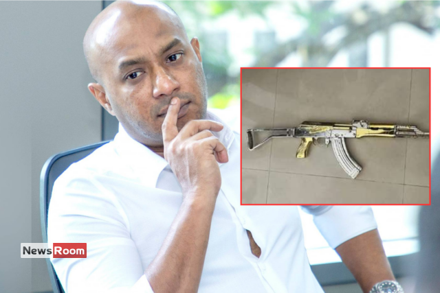 News Room : Breaking: Duminda Dissanayake arrested Over Gold-Plated T56