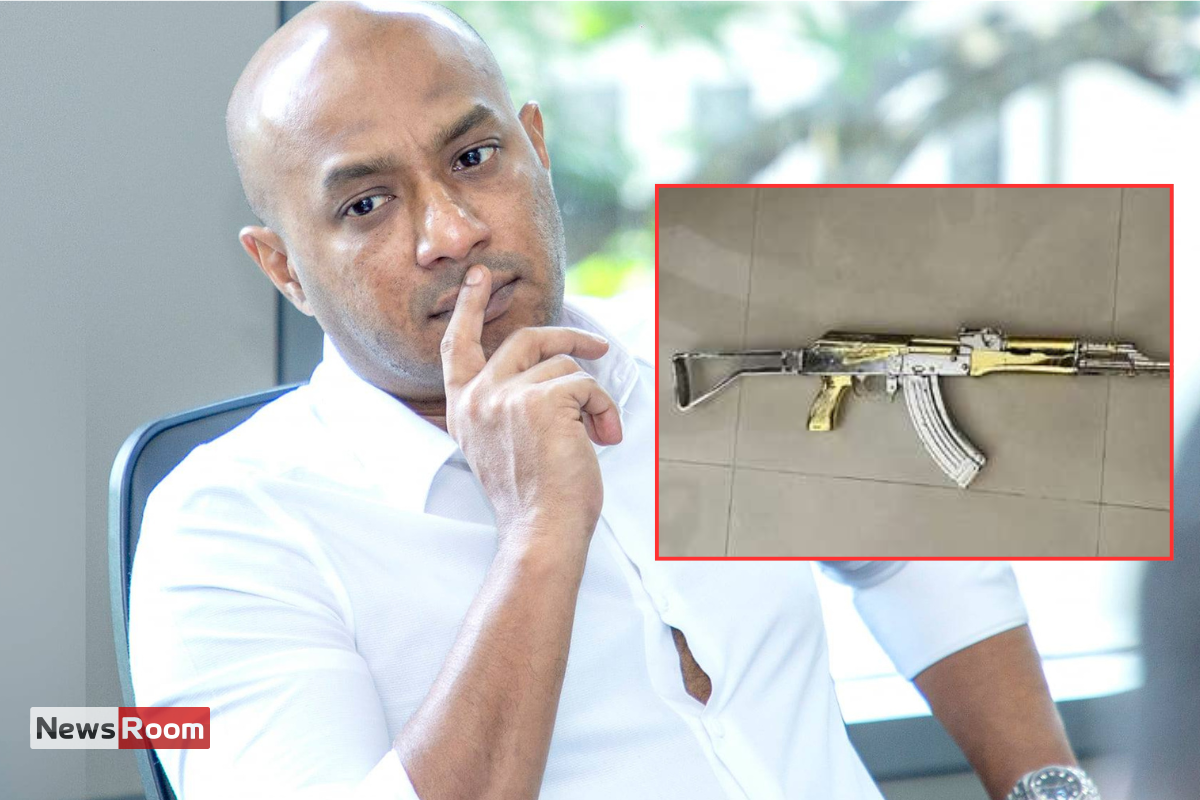 News Room : Breaking: Duminda Dissanayake arrested Over Gold-Plated T56