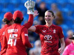 News Room : Em Arlott makes up for lost time as England women romp to nine-wicket rout