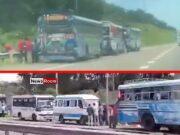 News Room Videos Show NPP Supporters Stopping Buses on