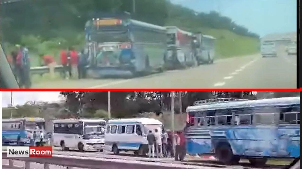 News Room : Videos Show NPP Supporters Stopping Buses on