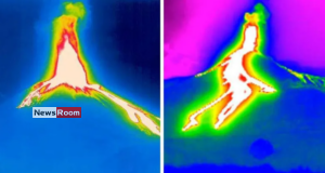 News Room : Mount Etna erupts as large plumes rise from volcano – The Island