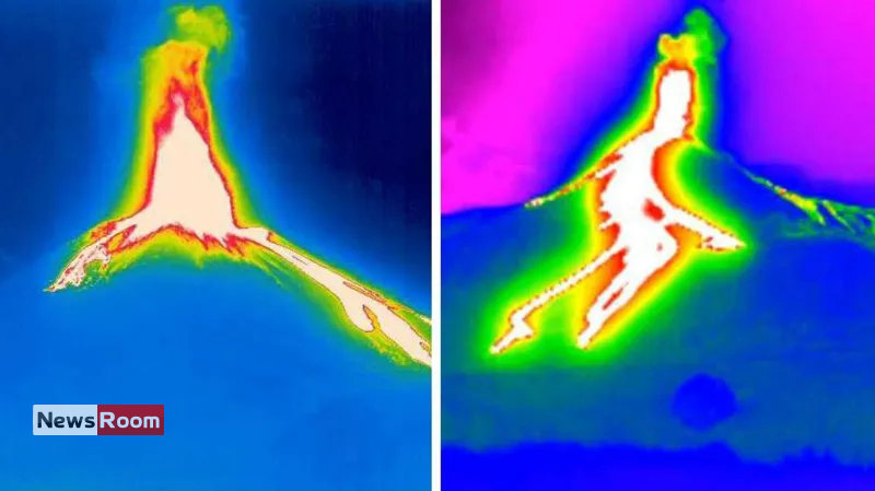 News Room : Mount Etna erupts as large plumes rise