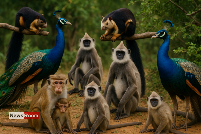 News Room : National Animal Census Reveals Millions of Monkeys, Squirrels, and Peacocks in Sri Lanka