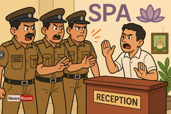 News Room : Attempt to Force Free Spa Service Costs Jobs of Three Cops in Matara