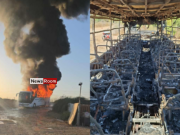 News Room Bus Carrying 20 Sri Lankan Workers Bursts