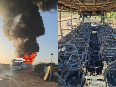 News Room : Bus Carrying 20 Sri Lankan Workers Bursts Into Flames in Israel