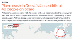 News Room : Plane crash in Russia’s far east kills all 48 people on board