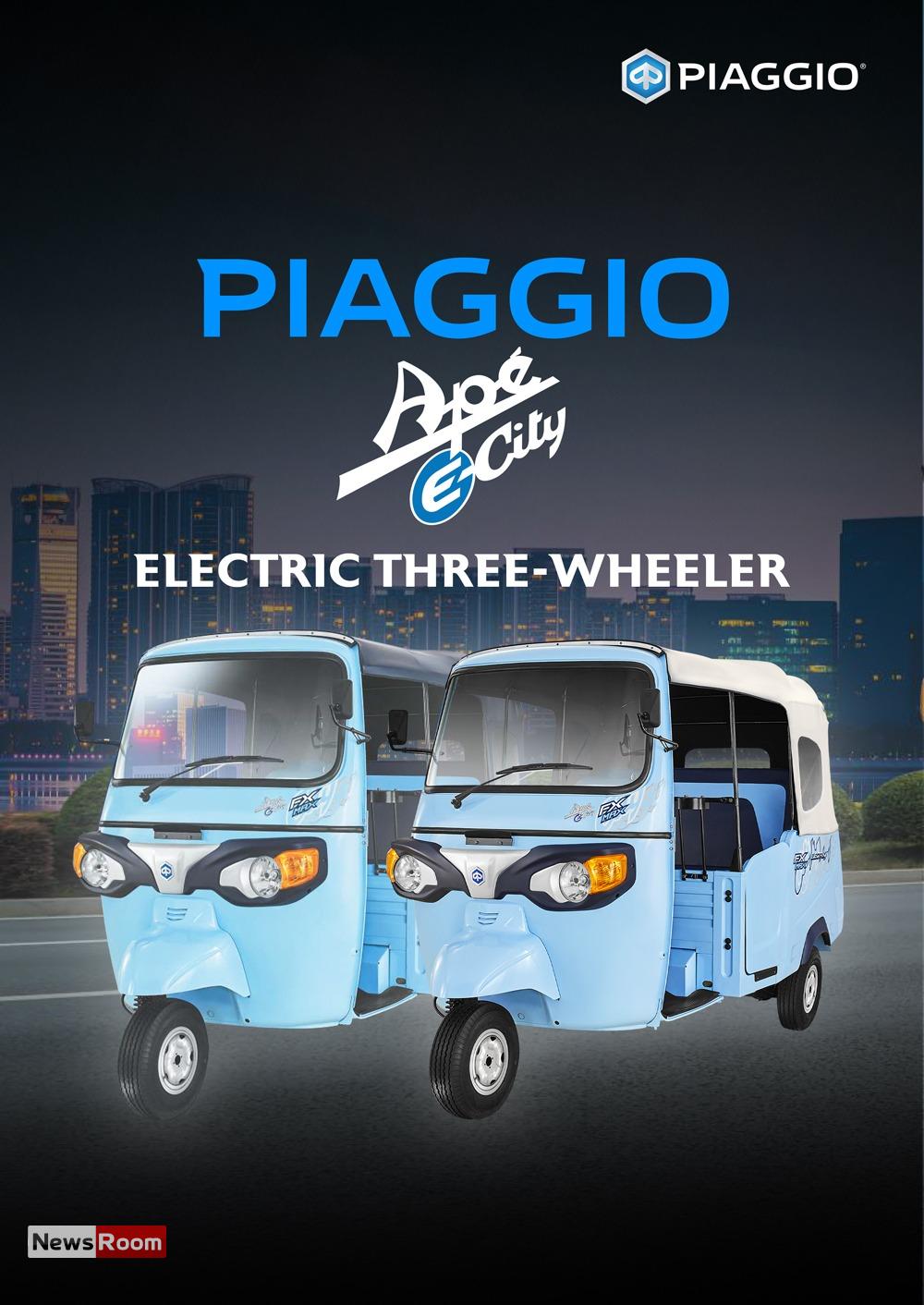 News Room : Singer drives sustainable mobility with Piaggio Apé