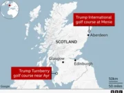 News Room : Trump takes time out to open Scottish golf course News Room Trump takes time out to open Scottish.webp