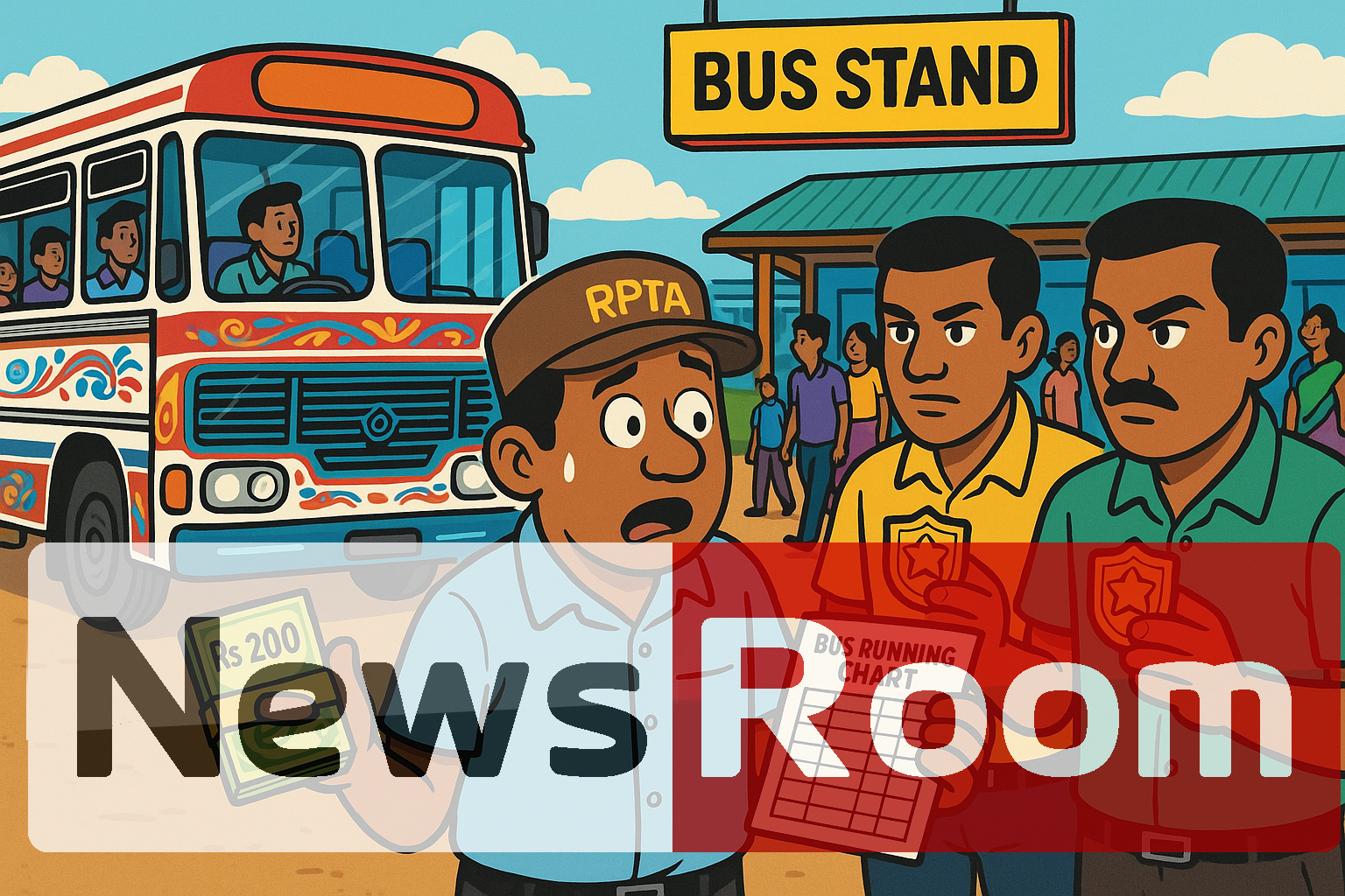 News Room : Timekeeper Arrested for Rs 200 Bribe from