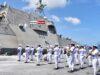 News Room USS Santa Barbara departs island