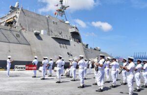 News Room : USS Santa Barbara departs island