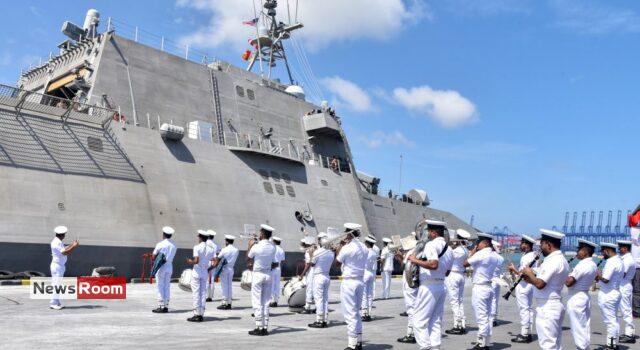 News Room : USS Santa Barbara departs island News Room USS Santa Barbara departs island