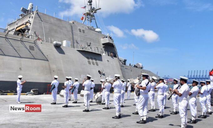 News Room : USS Santa Barbara departs island