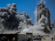 News Room : Israel destroys second high-rise as assault on Gaza City intensifies News Room Israel destroys second high rise as assault on.webp
