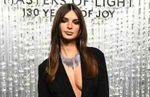 News Room : Battle of the bombshells! Emily Ratajkowski and Brooks Nader face off in racy cleavage-bearing looks at Swarovski event