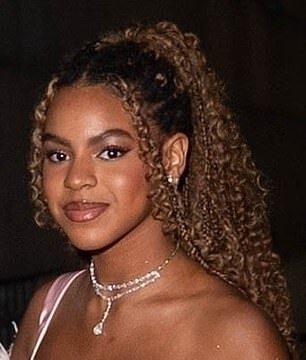 News Room : Beyonce’s girl Blue Ivy, 13, looks just like her famous mom as she supports grandma Tina Knowles at Angel Ball News Room Beyonces girl Blue Ivy 13 looks just