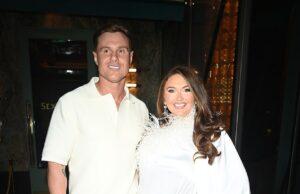 News Room : Charlotte Dawson and fiancé Matthew Sarsfield look happier than ever as they celebrate her birthday with Tulisa and friends – one year after sexting scandal left relationship ‘strained’