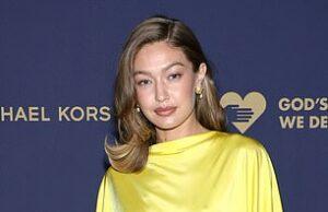 News Room : Gigi Hadid commands attention in vibrant yellow gown at charity gala honoring Anne Hathaway