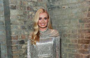News Room : Katherine Jenkins cuts a glamorous figure in a silver sequinned fringe gown as she attends Virgin Atlantic Attitude Awards