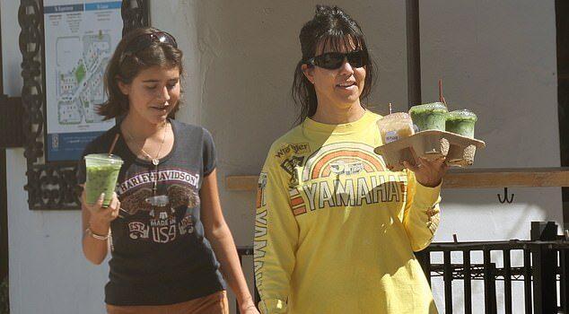 News Room : Kourtney Kardashian joins mini-me daughter Penelope on coffee run with Travis Barker as sister Kim hits PFW News Room Kourtney Kardashian joins mini me daughter Penelope on