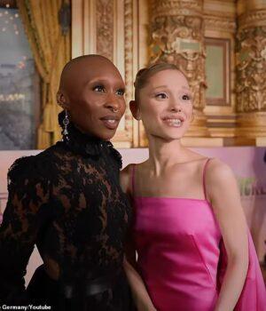 News Room : Ariana Grande and Cynthia Erivo mocked for ‘annoying’ Wicked red carpet exchange as they gush over each other’s ‘auras’ News Room Ariana Grande and Cynthia Erivo mocked for