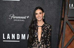 News Room : Demi Moore celebrates turning 63 by flashing flesh in lacy look at Landman season two premiere in NYC