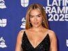News Room : Karol G and Kacey Musgraves turn heads in cleavage-boosting gowns at Latin Grammys 2025 red carpet News Room Karol G and Kacey Musgraves turn heads
