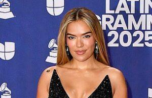 News Room : Karol G and Kacey Musgraves turn heads in cleavage-boosting gowns at Latin Grammys 2025 red carpet