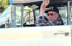 News Room : Legendary rocker Neil Young shares support for Jimmy Kimmel as he drives vintage convertible for 80th birthday