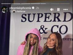 News Room : Mel C shares a sweet moment with Mel B’s daughter Phoenix who supports her on stage at SuperDry & Co’s Oxford Street event