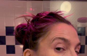 News Room Drew Barrymore 50 shows off her fine