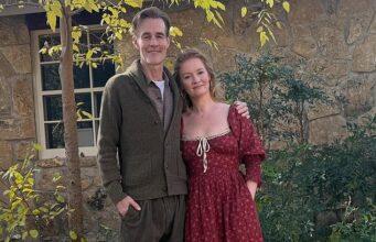 News Room James Van Der Beek smiles alongside devoted