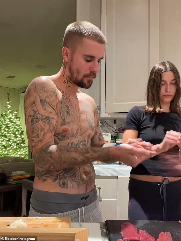 News Room : Justin Bieber goes shirtless as he makes